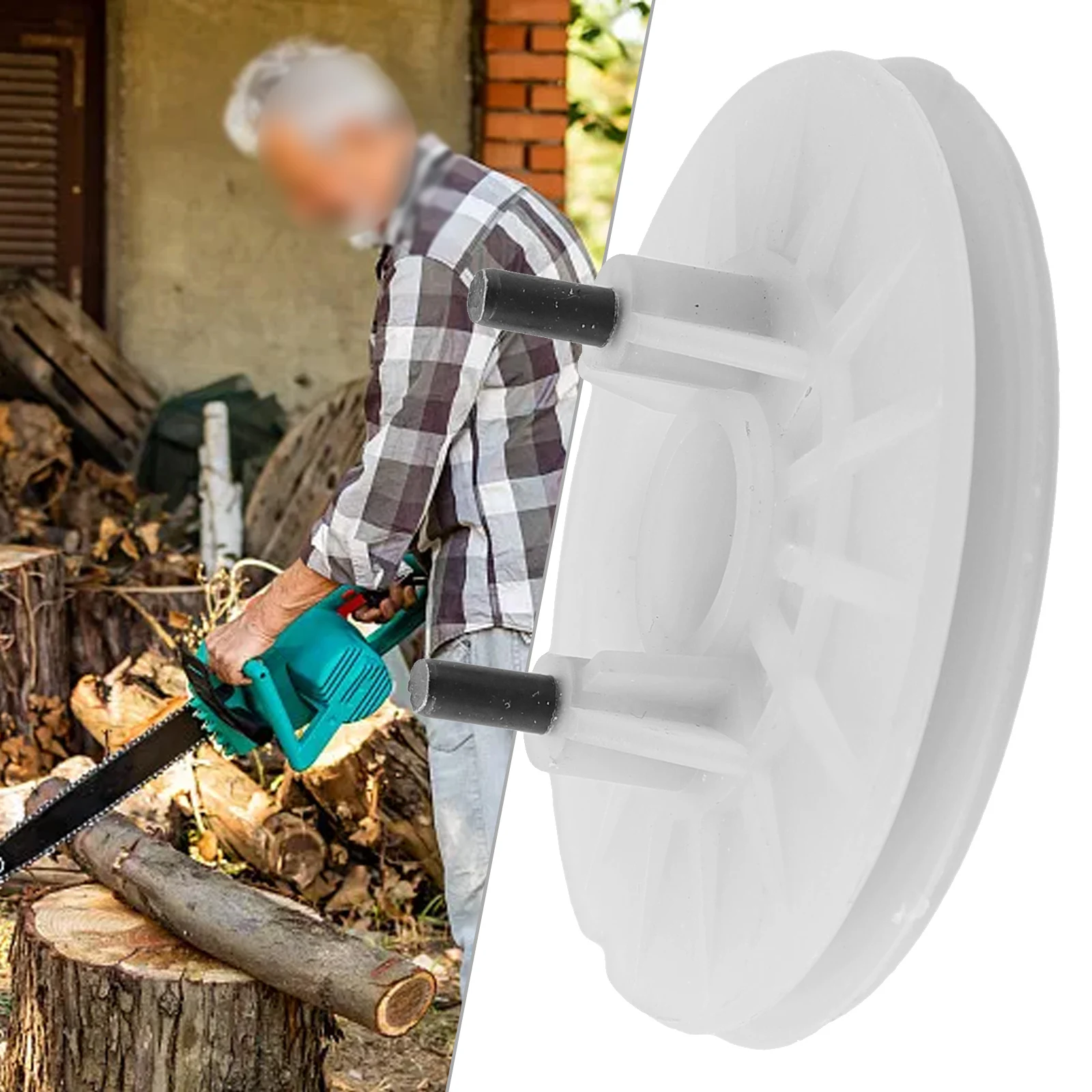 Power Equipment Starter Pulley 1pcs Easy To Install Hot Sale PP Reliable White Garden Home High Quality Material