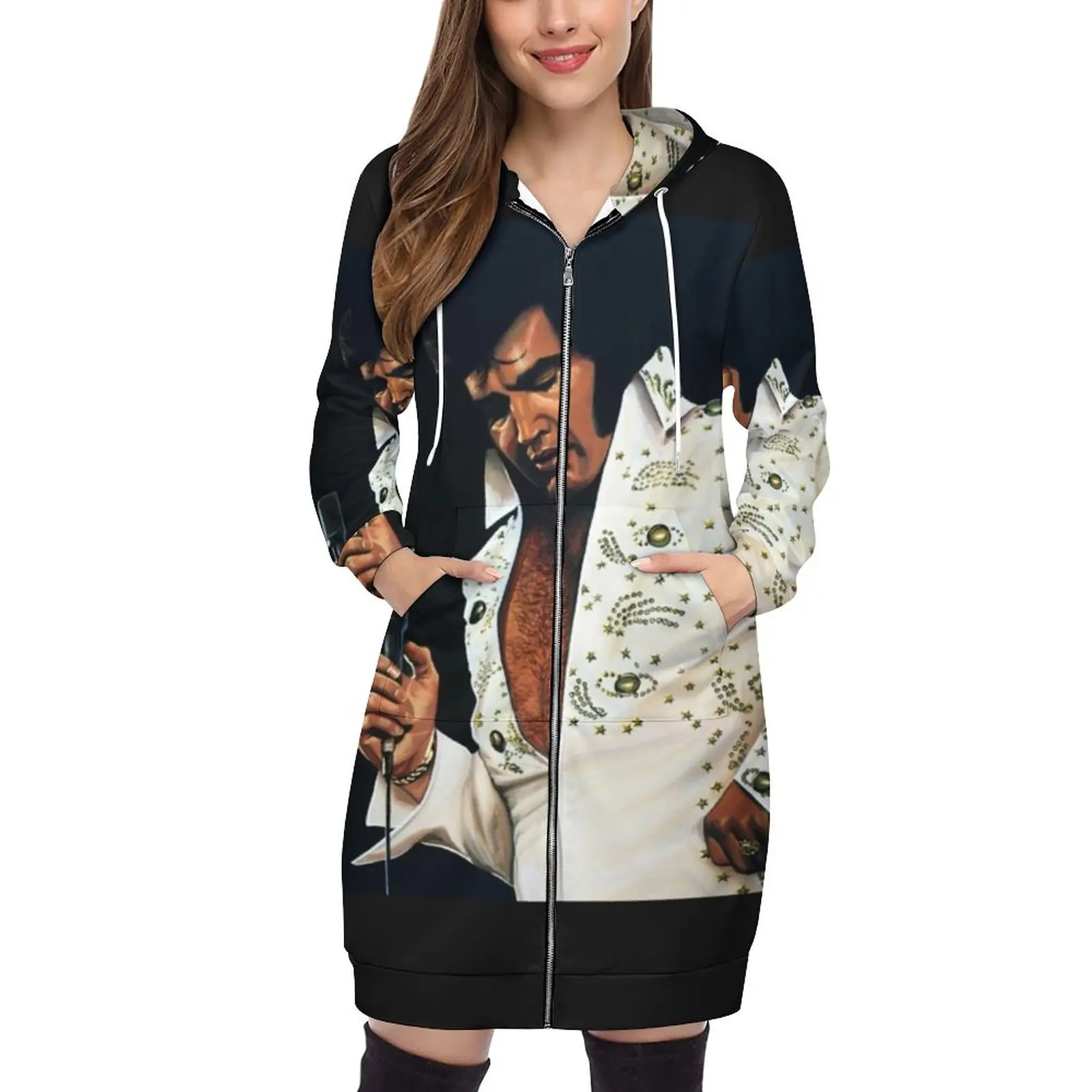 The King Is Back Pullovers Hoodies Long Sleeve Hoodie Sweatshirt Printed Pocket Hooded Sweatshirts For Women Cool Keith