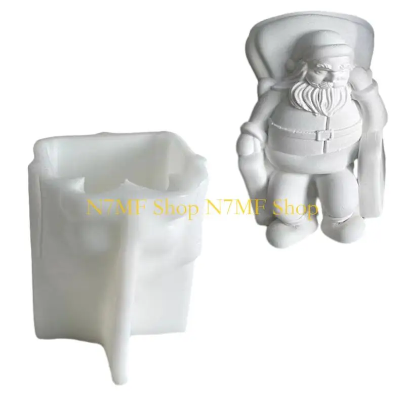 N7MF Creative DIY Santa Silicone Morn