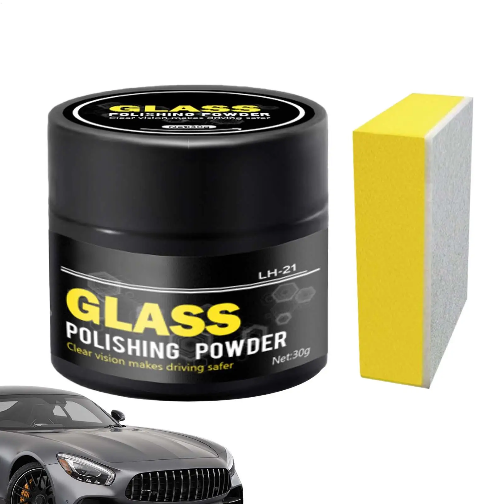 Car Glass Cleaning Powder Safe Windshield Polishes Window Screen Cleaner Powder Detergent Window Cleaner Glasses Scratch Remover