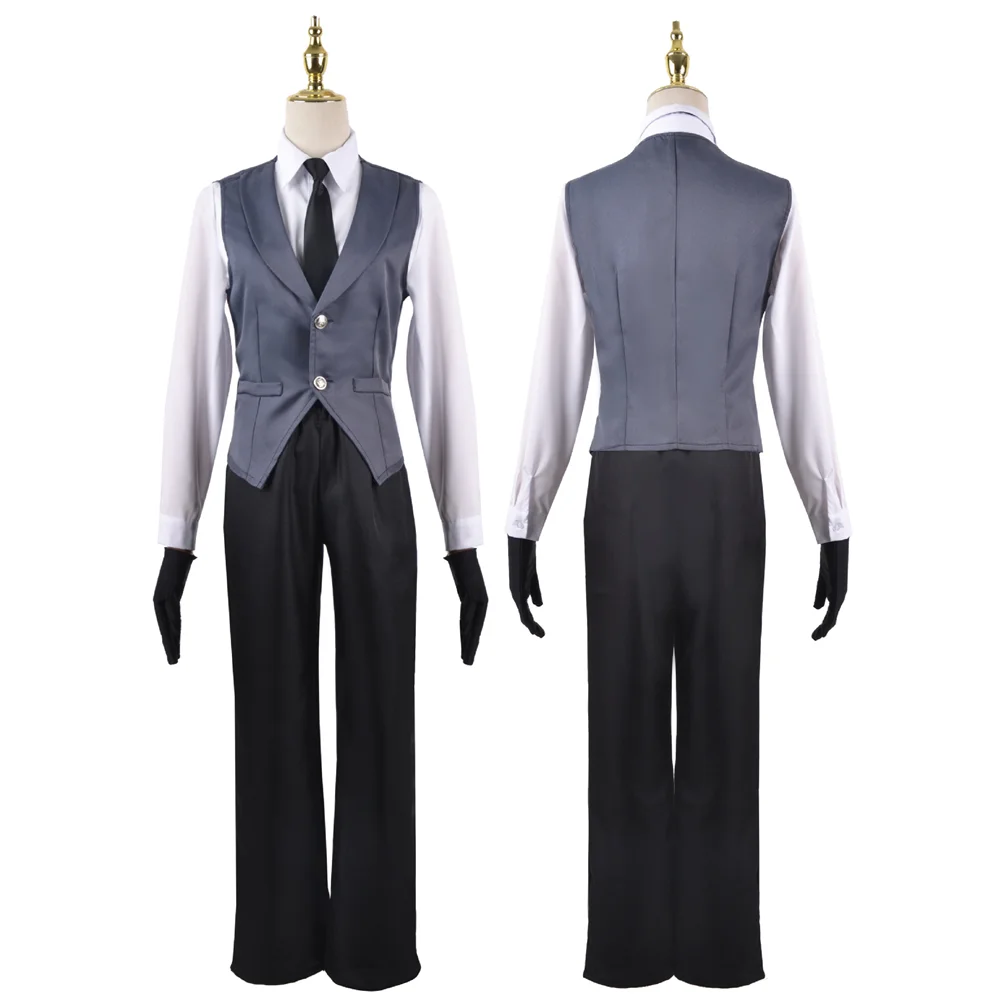 Sebastian Michaelis Cosplay Anime Black Butler Sebastian Michaelis Wig Black Swallowtail Uniform With Gloves Halloween Outfits