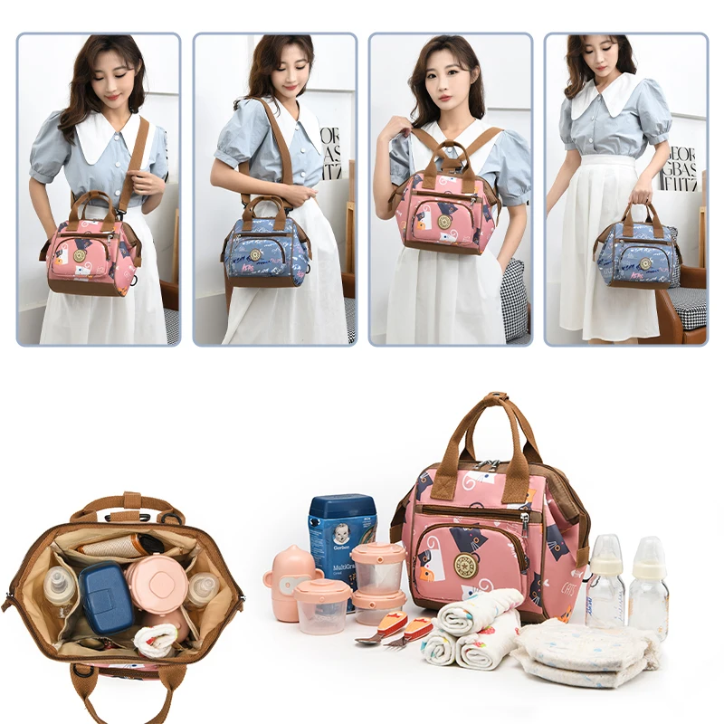 Waterproof Diaper Bag Large Capacity Mommy Travel Bag Multifunctional Maternity Mother Baby Stroller Bags Organizer Mummy Bag