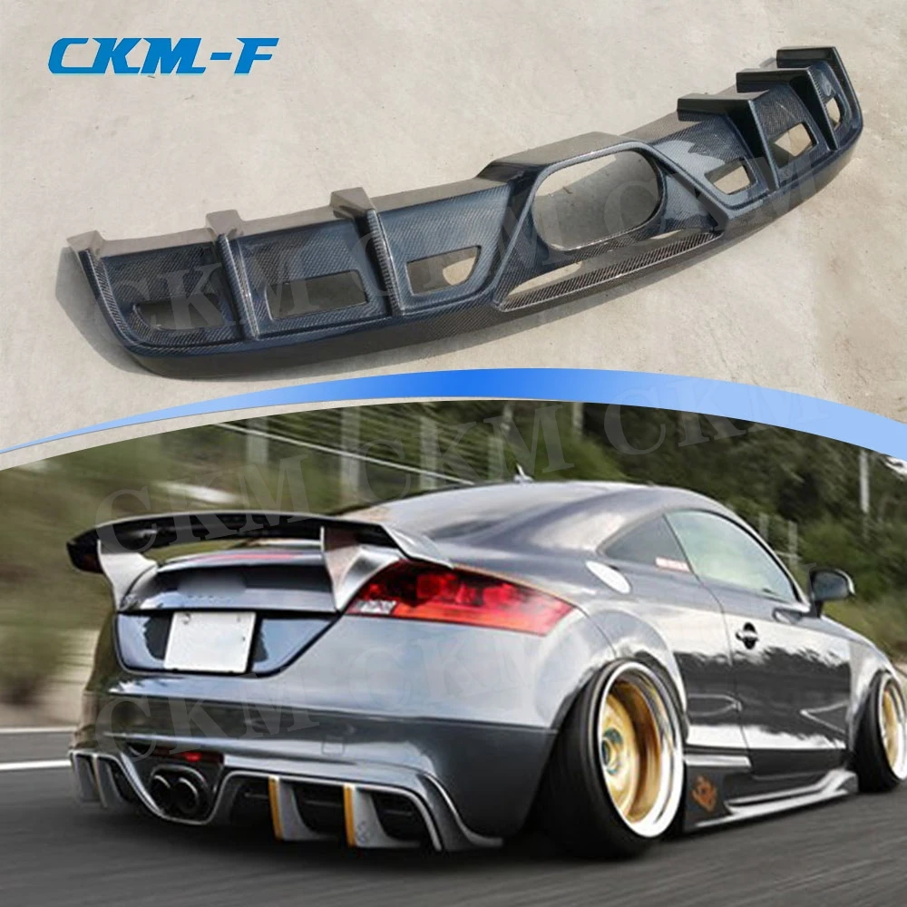 

Carbon Fiber For Audi TT Rear Lip Diffuser Spoiler FRP Bumper Guard 2008-2014 Rear Lip Diffuser Body Kit Car Styling Accessories