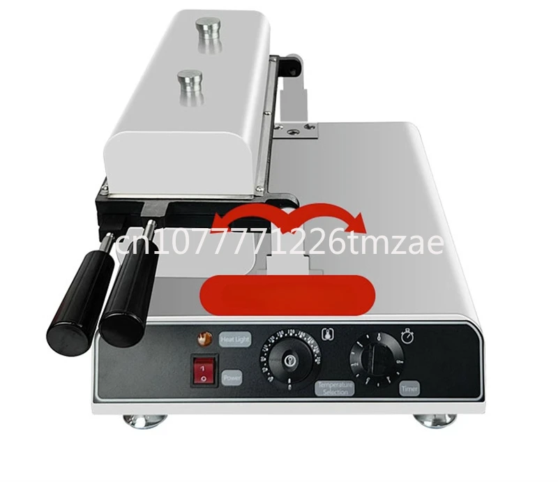 

Waffle Cone Roast Machine, Commercial Electric 4-Piece Open-End Fish-Shaped Taiyaki Maker Ice Cream Cone Taiyakii Machine