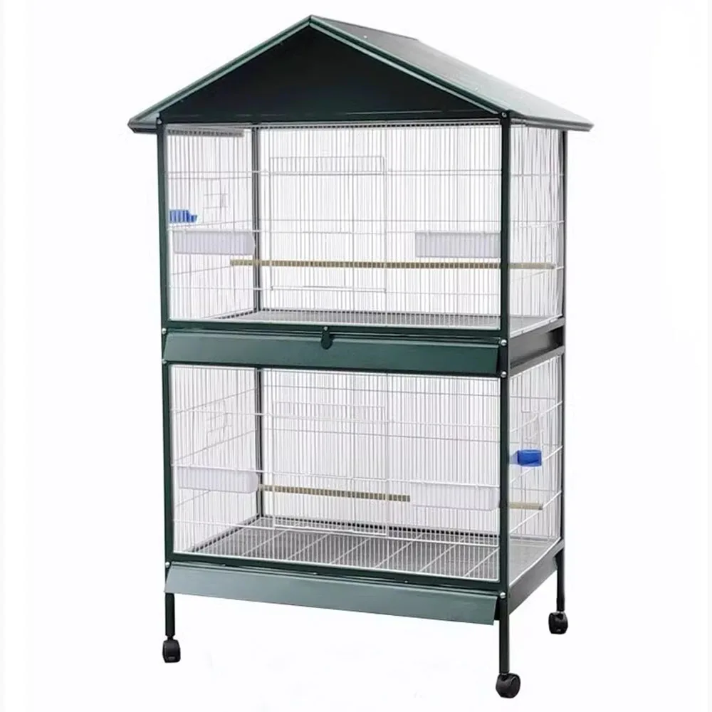 

Великолепный дизайн, клетка для попугая для домашних животных из железной проволоки, готовая к доставке, большие клетки для птиц для экспорта