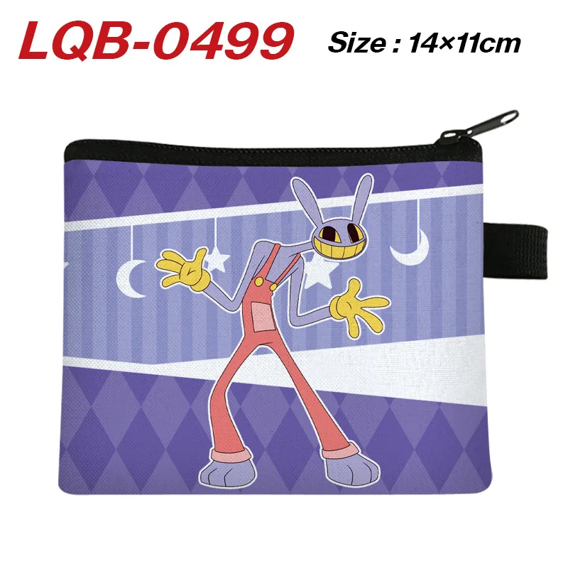 The Amazing Digital Circus Anime Peripheral Portable Card Pomni Jax Coin Fashion Storage Bag Birthday Gift view 2