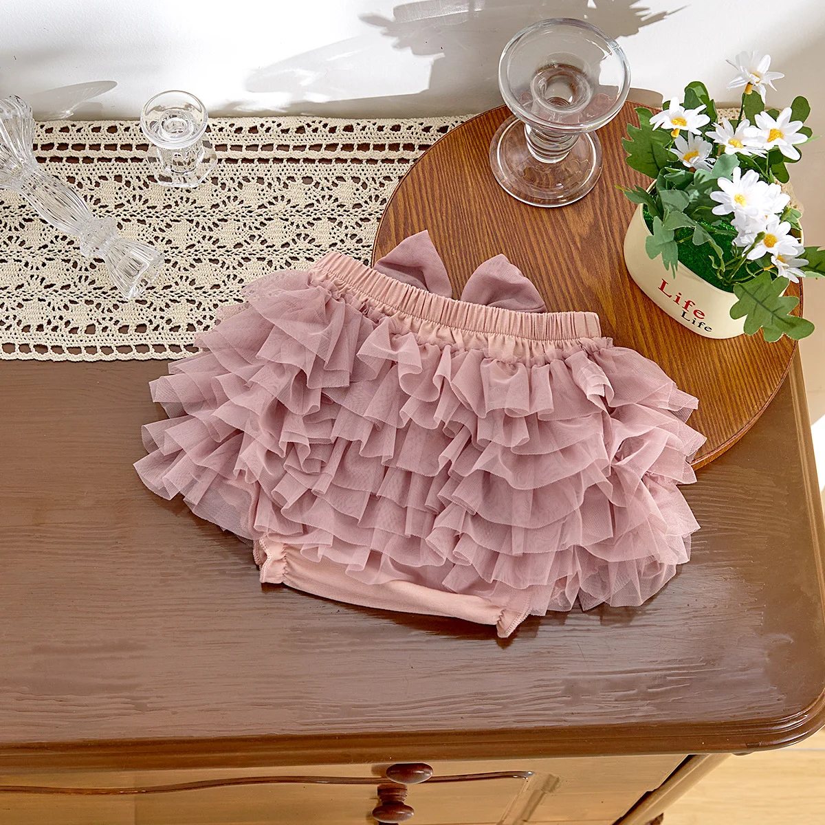 Summer Girls' Cute Puffy Skirt, Baby Girls' Fashionable Cake Mesh Shorts Skirt, Very Suitable for Parties and Going Out