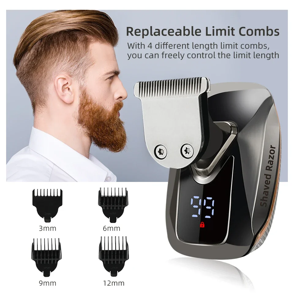 NEW Shaver For Men 7D Independently 7 Cutter Floating Head Waterproof Electric Razor Multifunction USB Charge Trimmer Men