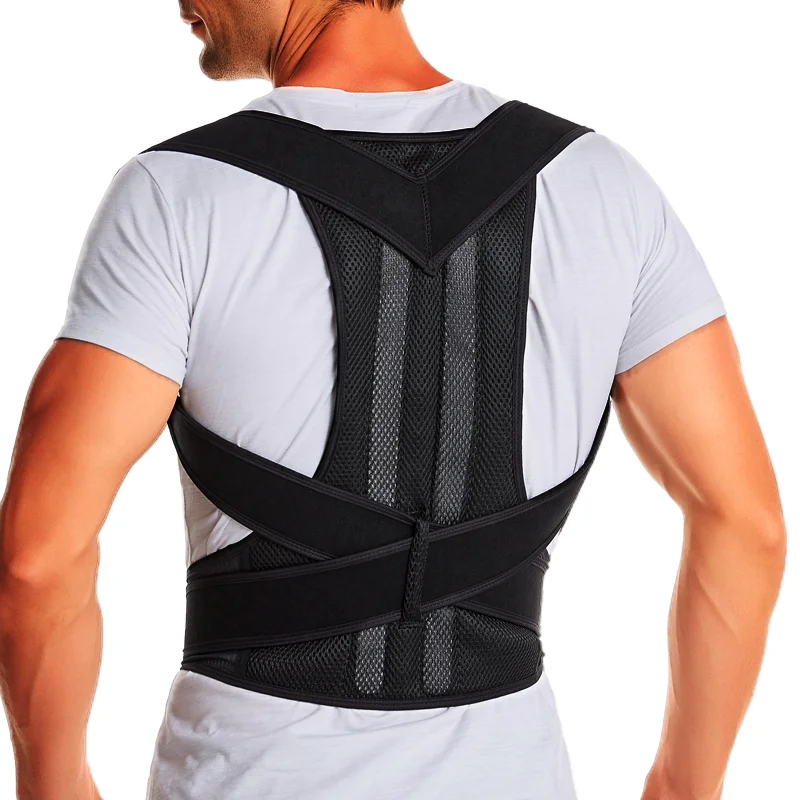 Back Brace Posture Corrector for Women Men Adjustable Back Lumbar Support Belt Shoulder Posture Support for Improve Humpback