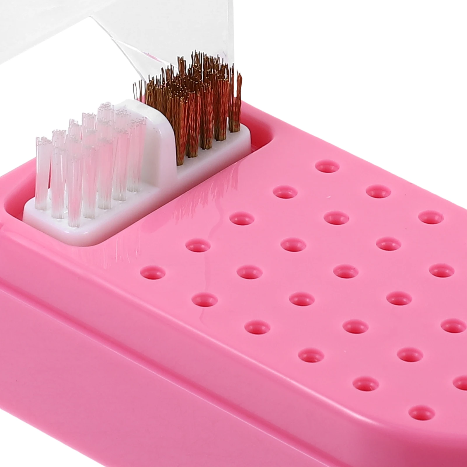 

Nail Drill Bits Storage Holder Clear Manicure Grinding Head Box Nail Supply Organizer Display Case Grinding Head Finishing Case