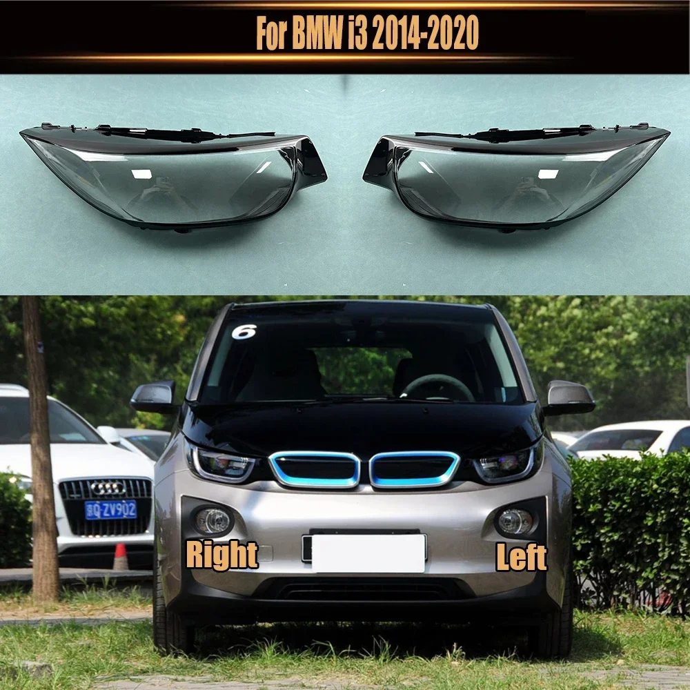 

For BMW i3 2014-2020 Front Headlamp Cover Transparent Mask Head Lamp Headlight Shell Lens Replace Original Lampshade Plexiglass