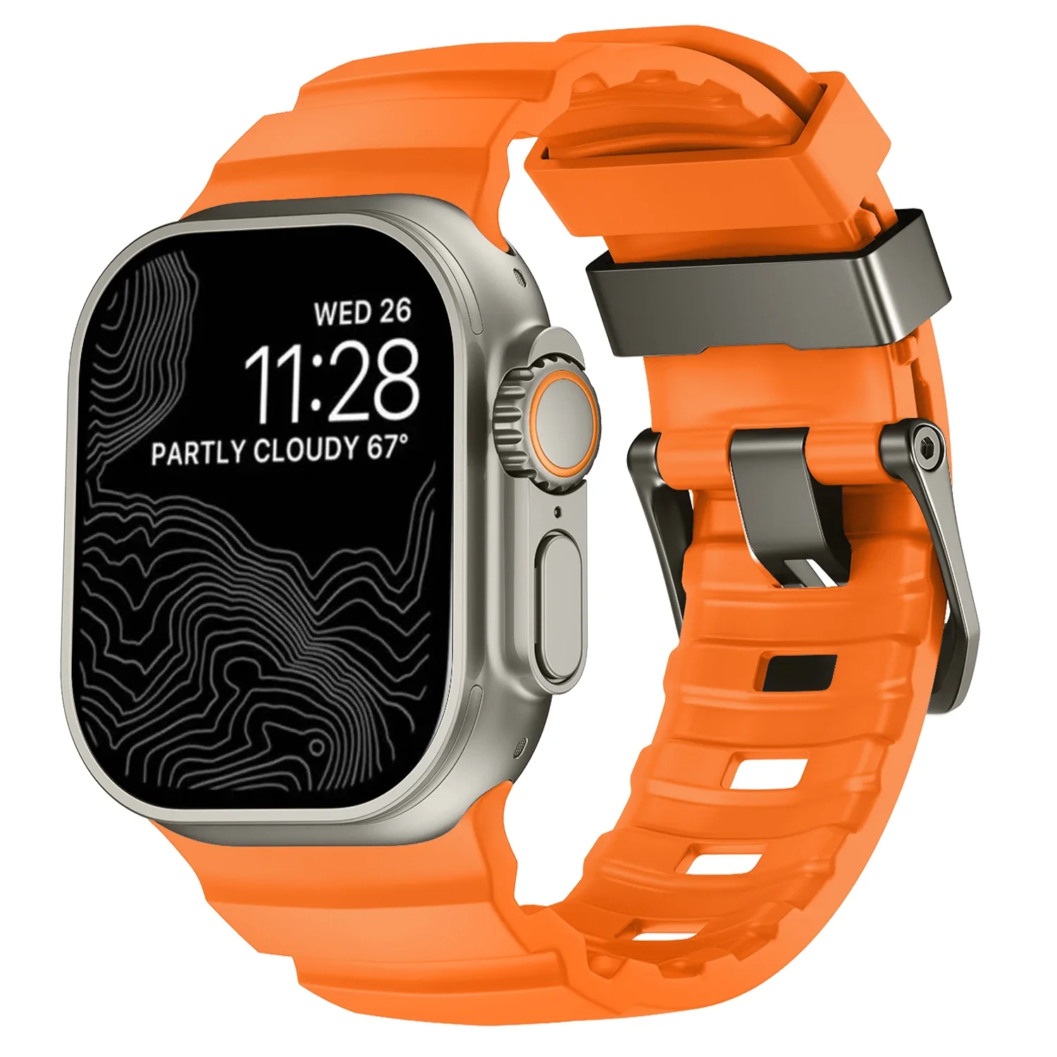NONE Trail Silikonarmband für Apple Watch Ultra 3 2 49 mm Armband 46 mm 45 mm 44 mm Sportarmband für iWatch Serie 11 10 Ultra 9 8 7 6 SE3 10
