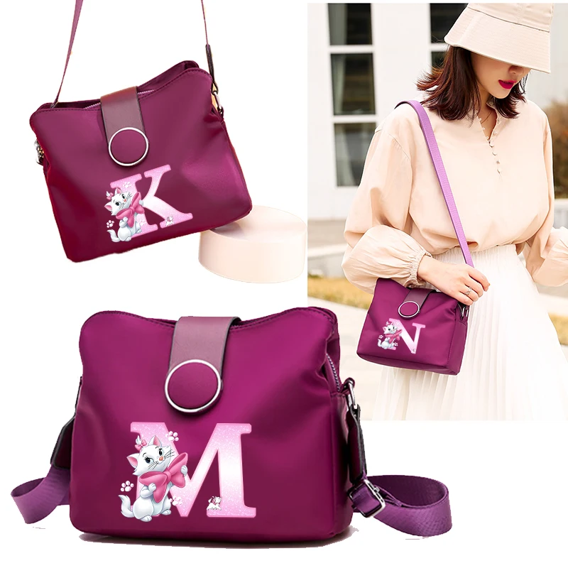 

The Aristocats Marie Cat Women Crossbody Zipper Mobile Phone Shoulder Bag Female Handbag Cartoon Small Bag Lady Purse Gift