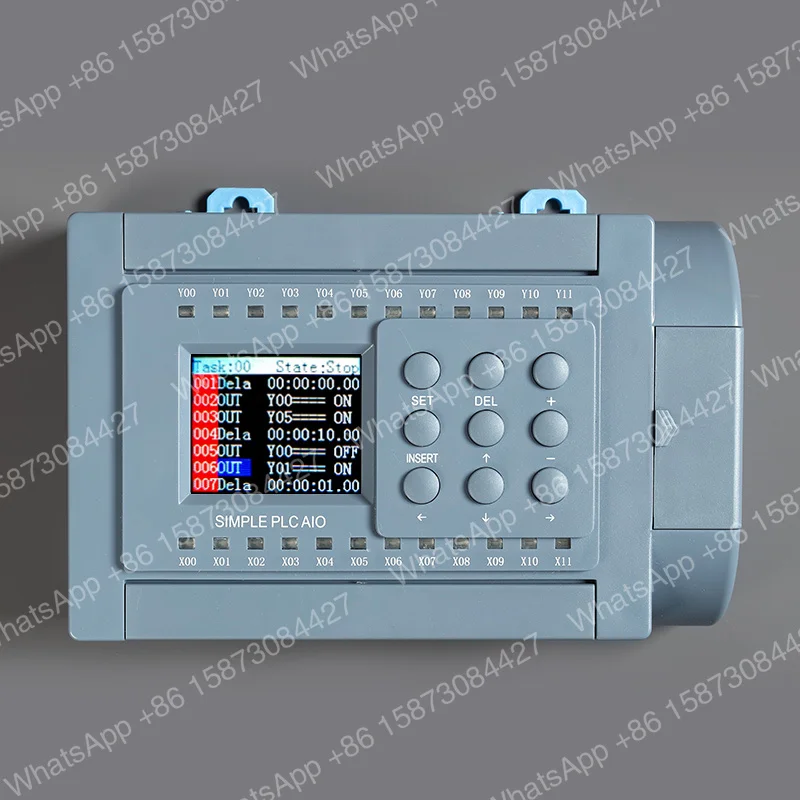 huaqingjun-8di-8do-transistor-output-plc-compatible-pnp-npn-dc24v-plc-controller-for-dc-motor