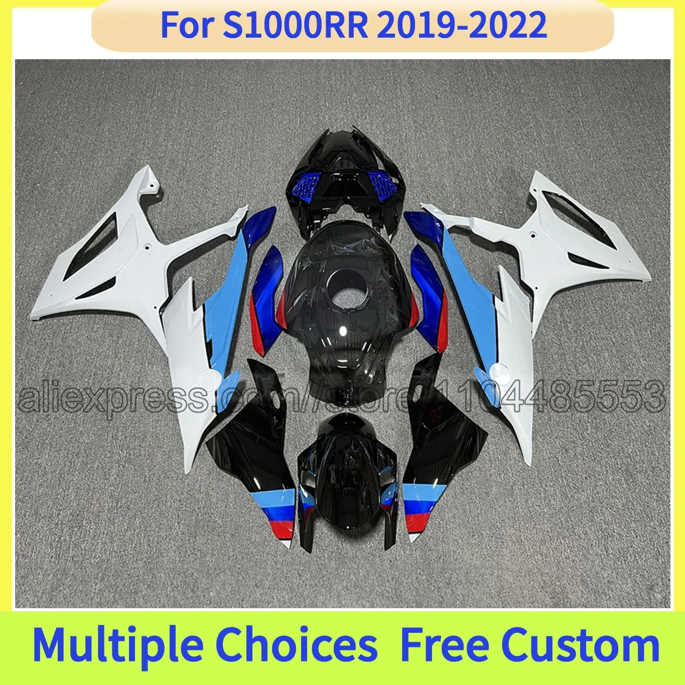 

Комплект пластиковых обтекателей для мотоцикла BMW S1000RR 2019-2022 в гоночном стиле (Aftermarket)