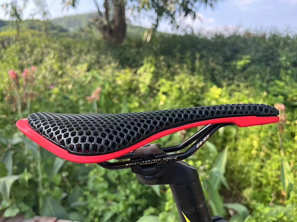 Racework mtb 3d gedruckt sattel bienenstock struktur hohl rennen klappbares rennrad bequeme sättel waben kissens itz – Detail 14