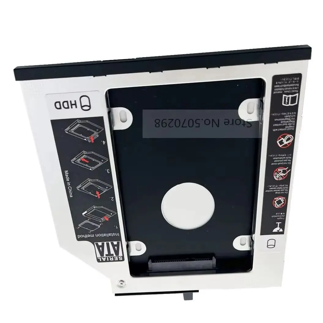 

with Bezel Panel 2nd SATA 2.5" Hard Drive HDD SSD Optical Caddy for IBM Lenovo ThinkPad T400 T400s T410 T420s T500 W500 43N3412