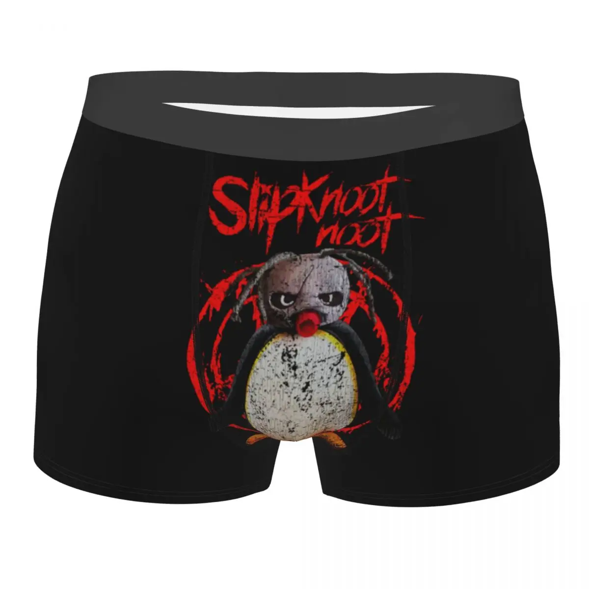 Custom Male Cool Cute Noot Noot Death Underwear Metal Penguin Pingu Boxer Briefs Breathable Shorts Panties Underpants