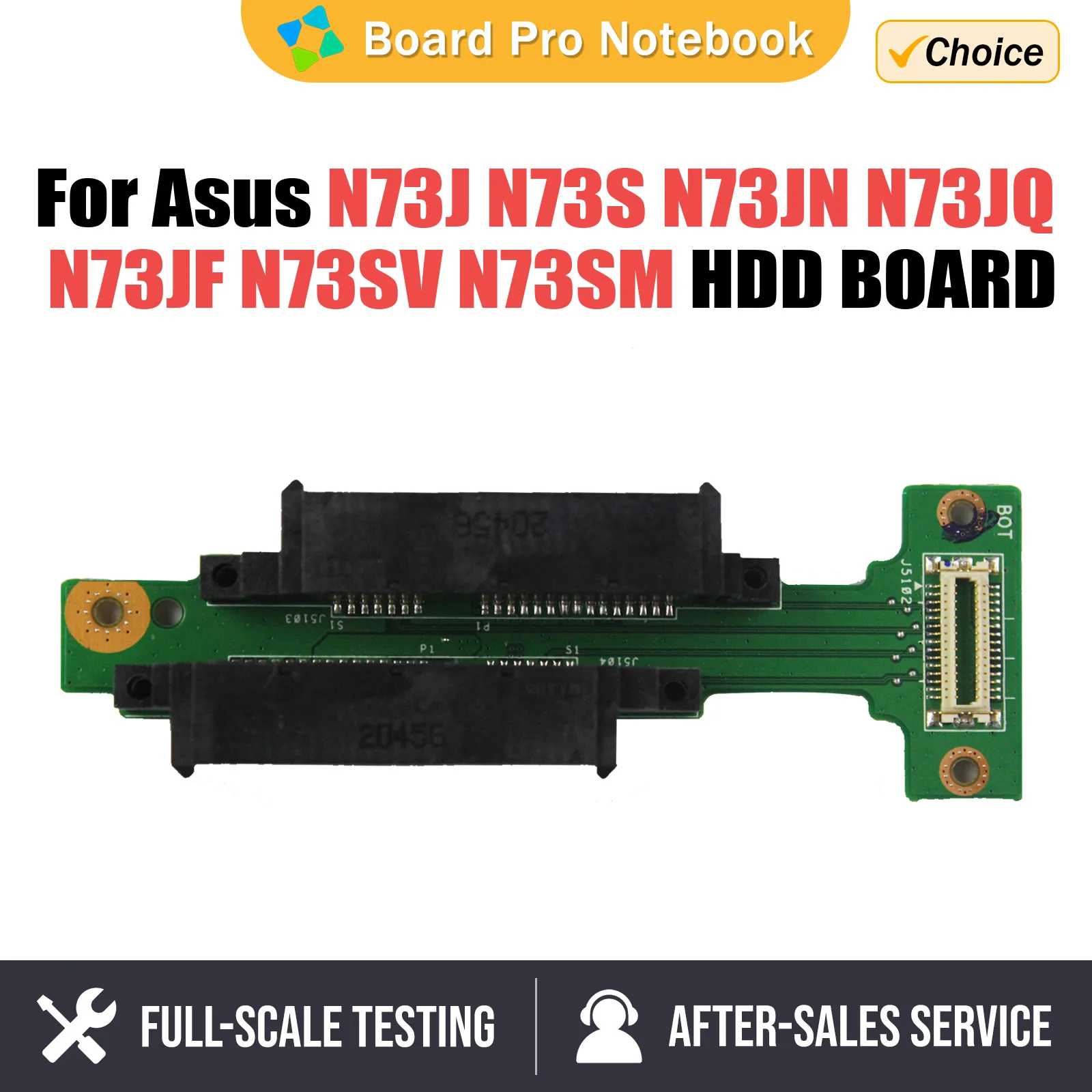 

For ASUS N73J N73S N73JN N73JQ N73JF N73SV N73SM Small Board Dual Interface HDD Hard Drive N73J N73S HDD BOARD