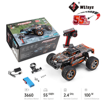 WLtoys 1/10 104018 High Speed Racing RC Car With Brushless Motor 55Km/H Terrain 4WD Off-Road Drift Car Truck 12402A LCD Version