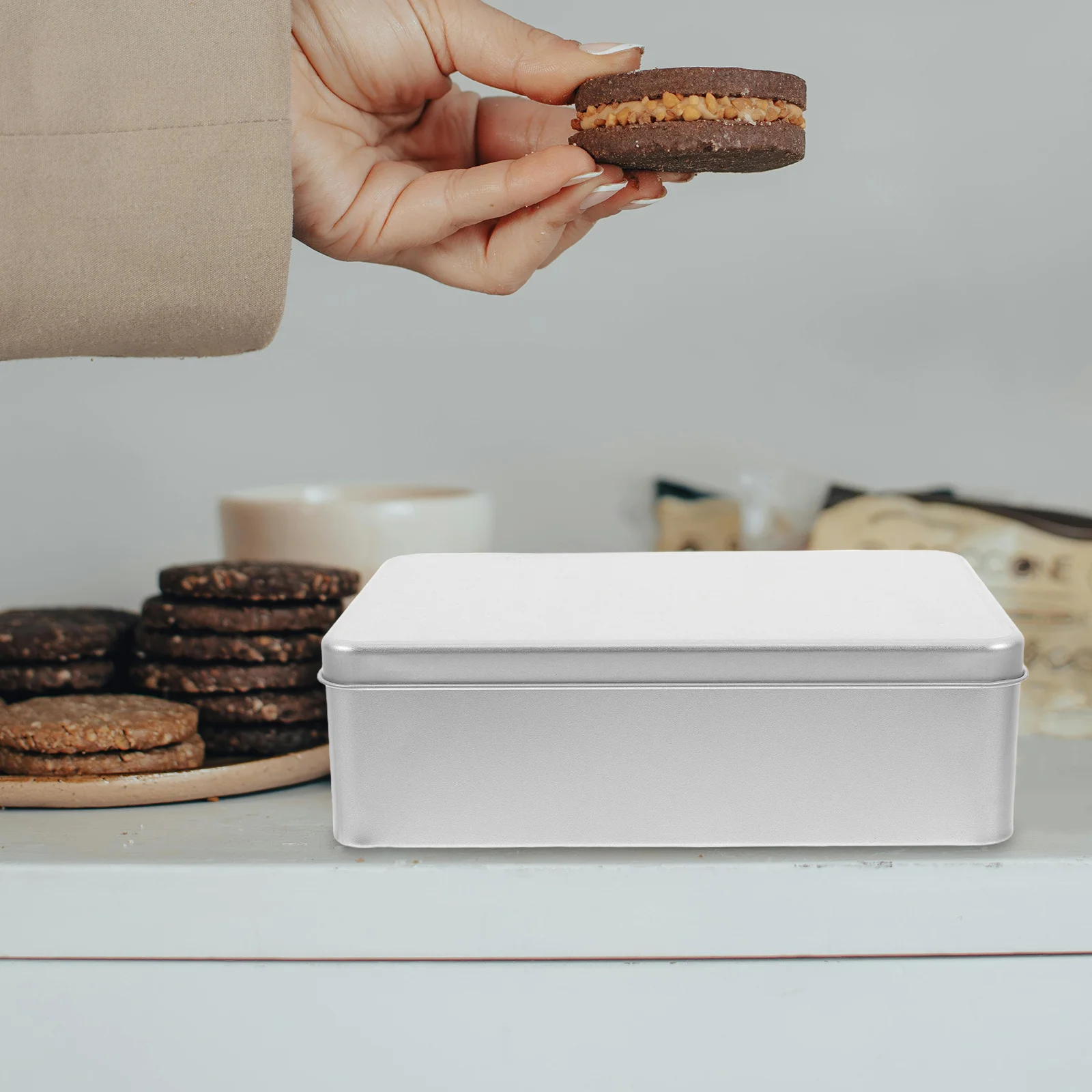 3Pcs Tinplate Storage Boxes Cookie Multipurpose Festive Candy Gift Boxes for Packaging Baking Snacks Party Favors