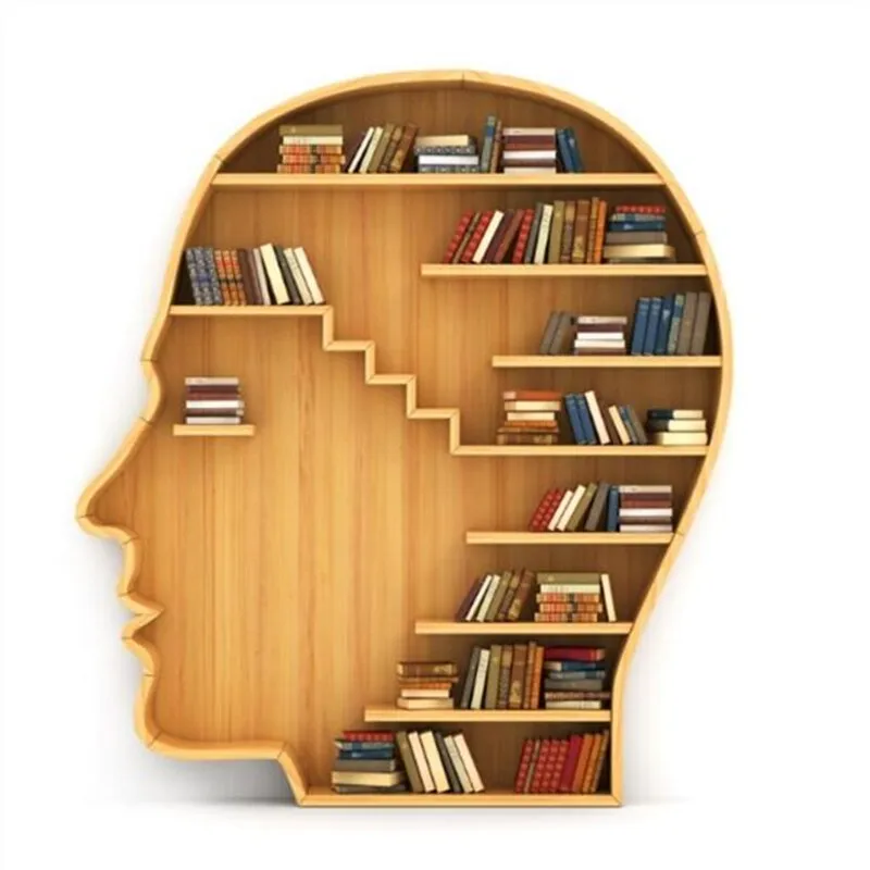 New Arrival Floor Globe Bookshelf Creative Human Head Bookcase Wall Mounted Storage Shelf