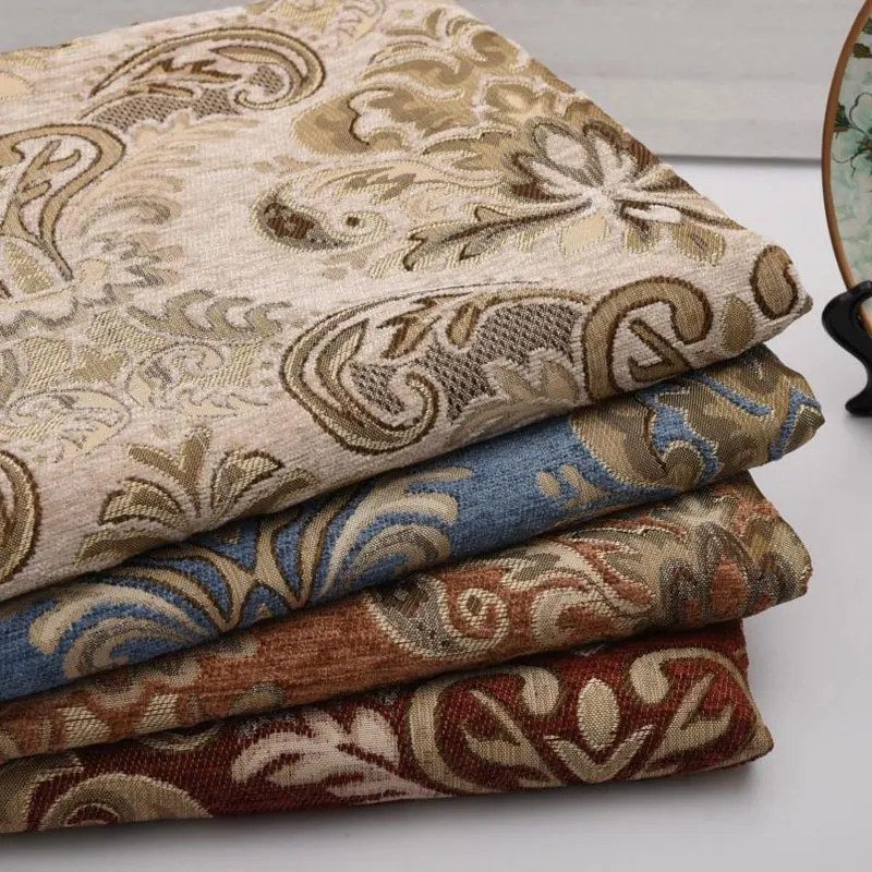 Jacquard Chenille Sofa Fabric European Style High Precision for Upholstery Home Decor Drapery Covers By Meters