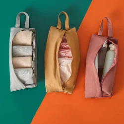 Borsa per organizer cosmetico da viaggio portatile Borsa per il lavaggio con cerniera pieghevole Calzini Custodia per biancheria intima per borsa di finitura per valigia da viaggio