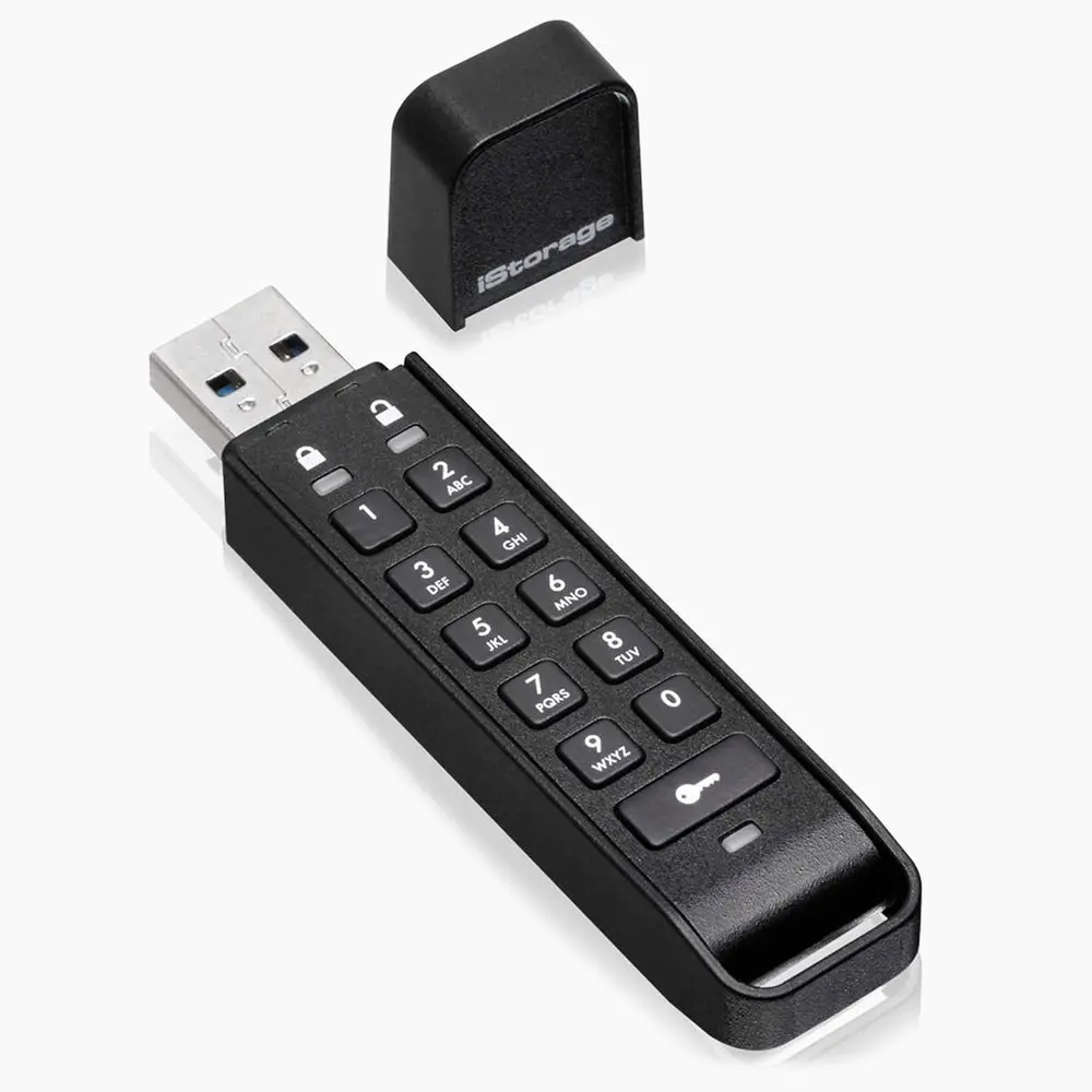 64GB Secure Portable Drive - Password Protected with Military-Grade Encryption