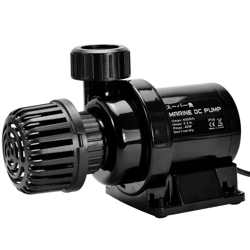 Imagem -03 - Ultra-quiet Aquarium Water Fountain Pump com Controlador Água Salgada Água Doce Fish Tank Pond Sump Filtro de Circulação 25w dc