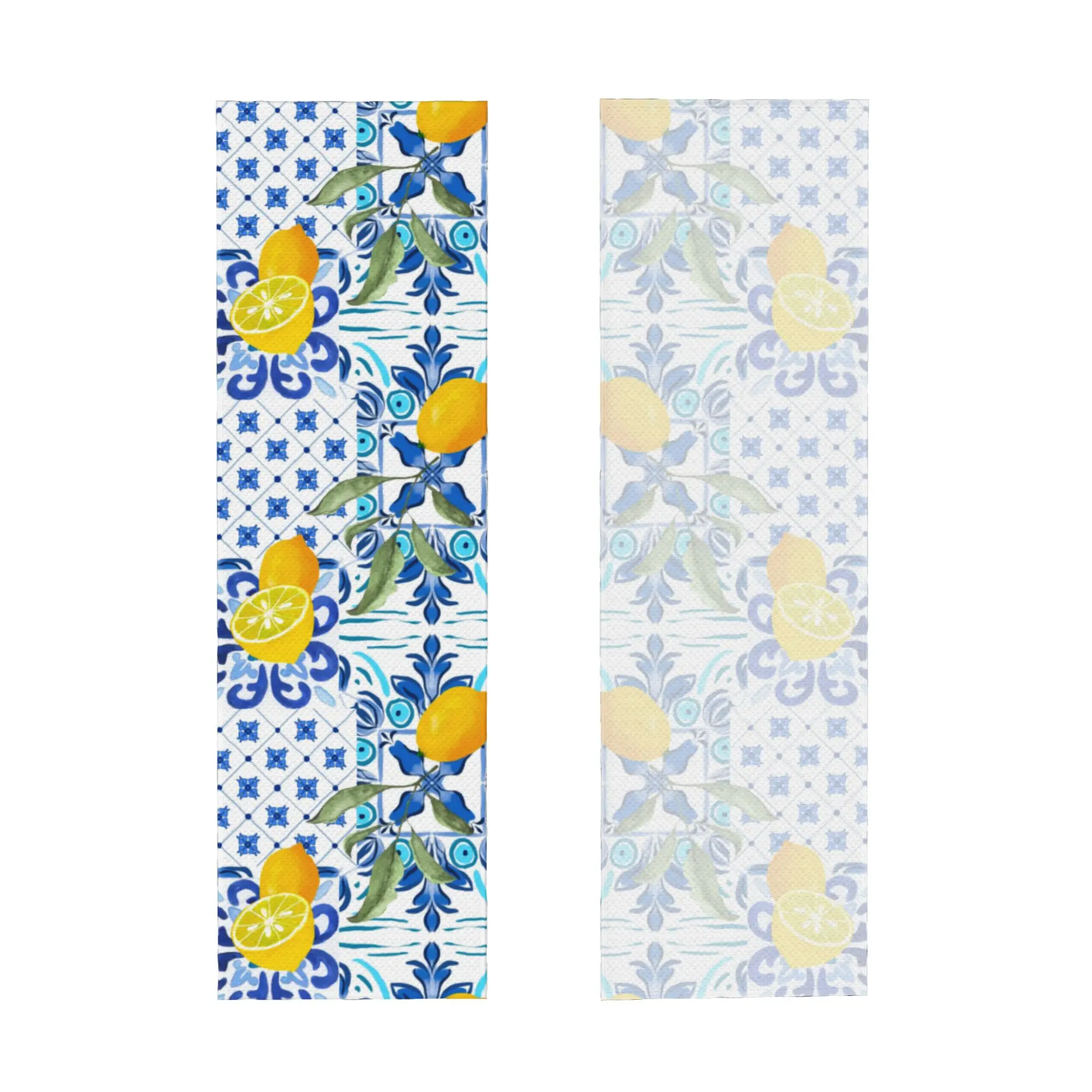 Sicilian Tiles Mediterranean Mosaic Lemons Cold Exercise Towel   Super Soft Breathable Instant Cooling Towel Yor Gym Towels