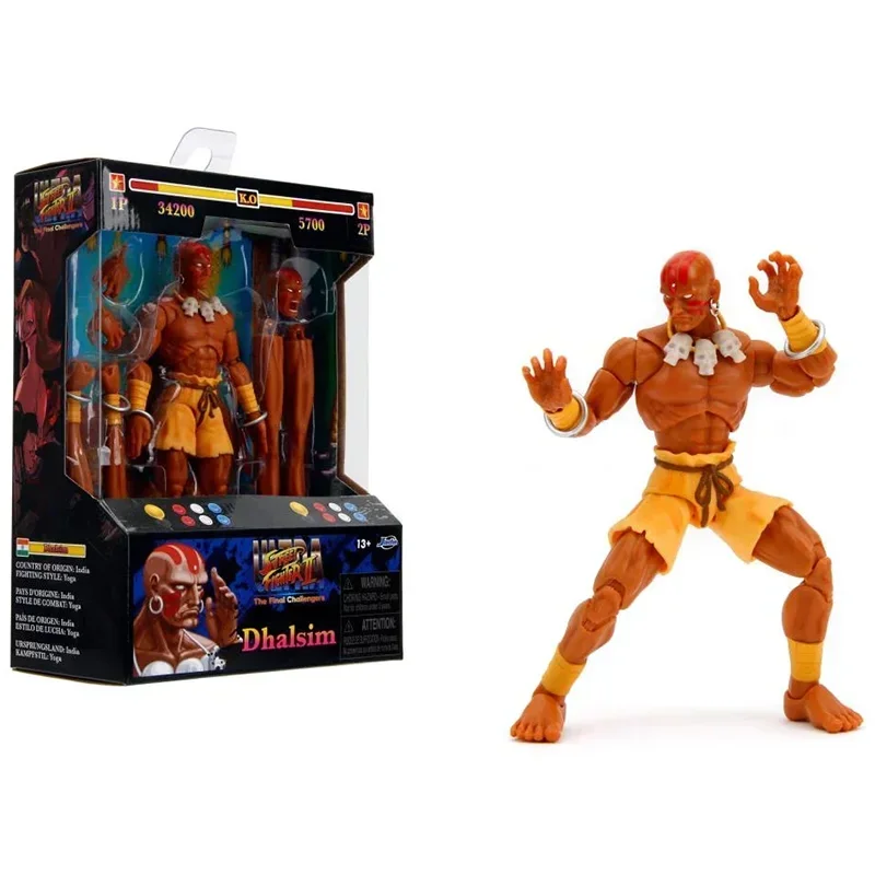 Game Street Fighter Dhaisim Action Figure Anime Street Fighter II: The Final Challengers Figuras Toys Model Gift for Children