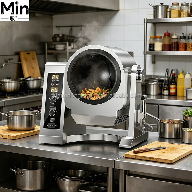 Smart Control Countertop Automatic Multi Functional Wok Stir Fry Machine for Small Food Service Business
