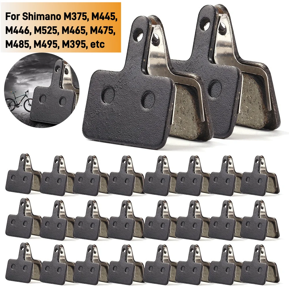 Conjunto de 1-70 Pastilhas de Freio a Disco Metálicas para Bicicleta MTB SHIMANO M375 M445 M446, Peças de Bicicleta, Pastilhas de Freio a Disco de Resina Orgânica