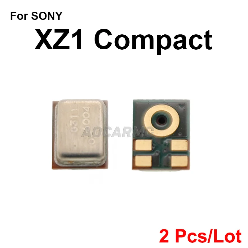 2Pcs/Lot Noise Reduction Top Mic Bottom Microphone For SONY Xperia 1 5 Z5P XZP XZ Premium XZ1 XZ1C Compact XZ3 X1 X5 Replacement