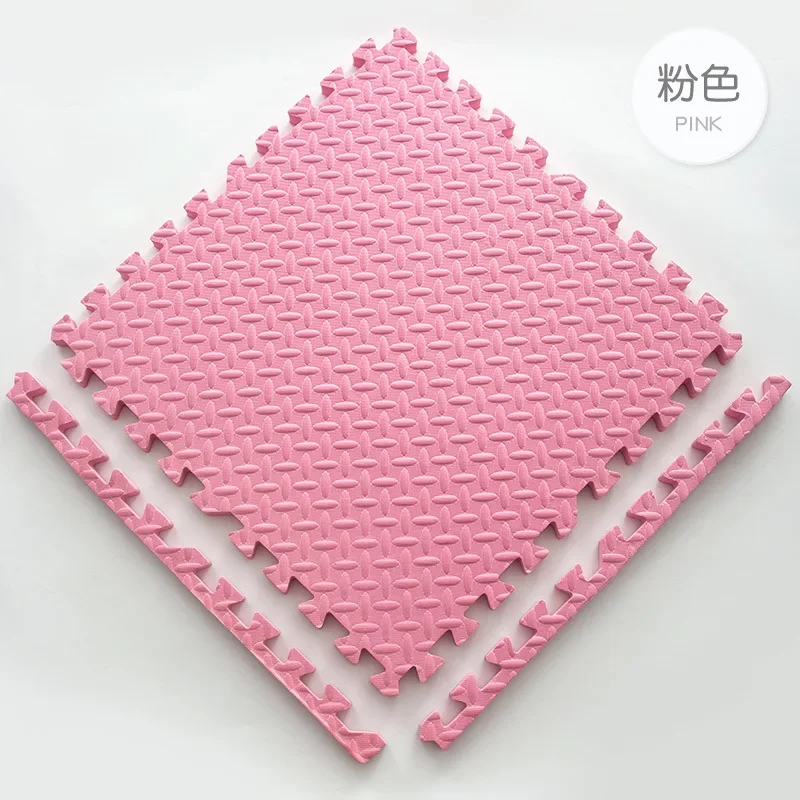 NONE 30*30cm Verdicken Sport Gym Matte Schutz EVA Blatt Korn Fußmatten Yoga Fitness Nicht-Slip Spleißen Teppiche schock Zimmer 7