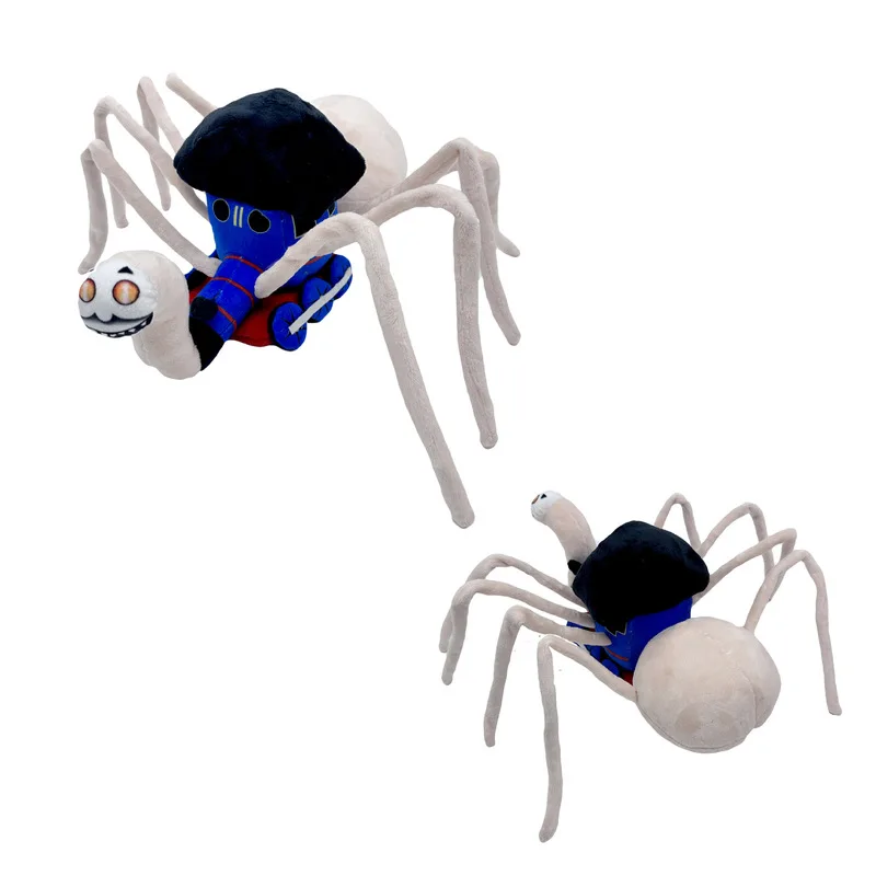 

New Train Spider Thomas Plush Toy Spider Train Engine Stuffed Doll Soft Cartoon Hybrid Collectible Gift for Kids Fans