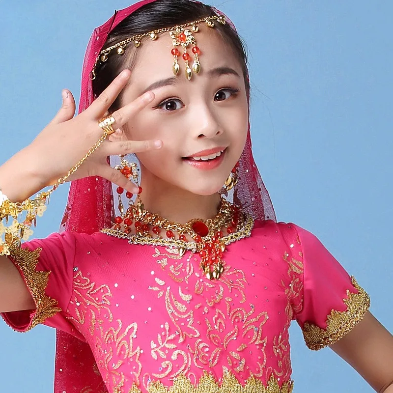 Collier de Perles Rouges Personnalisé pour Enfant et Adulte, Accessoires de brevIndienne, Spectacle sur Scène, Rave, Vente en Gros