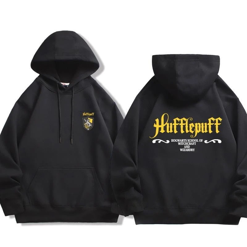 Harry Potter Co Branded Slytherin Hogwarts School Moletom com capuz para tendência da moda outono e inverno, moletom unissex