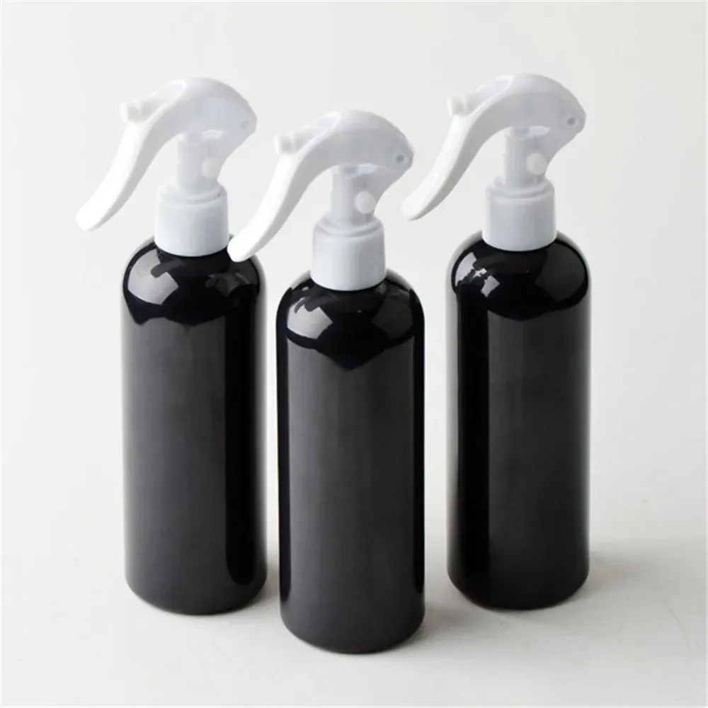‌ Frasco de spray de cabeleireiro preto de 300ml - dispensador de névoa recarregável para salão de beleza, pulverizador de água de estilo profissional