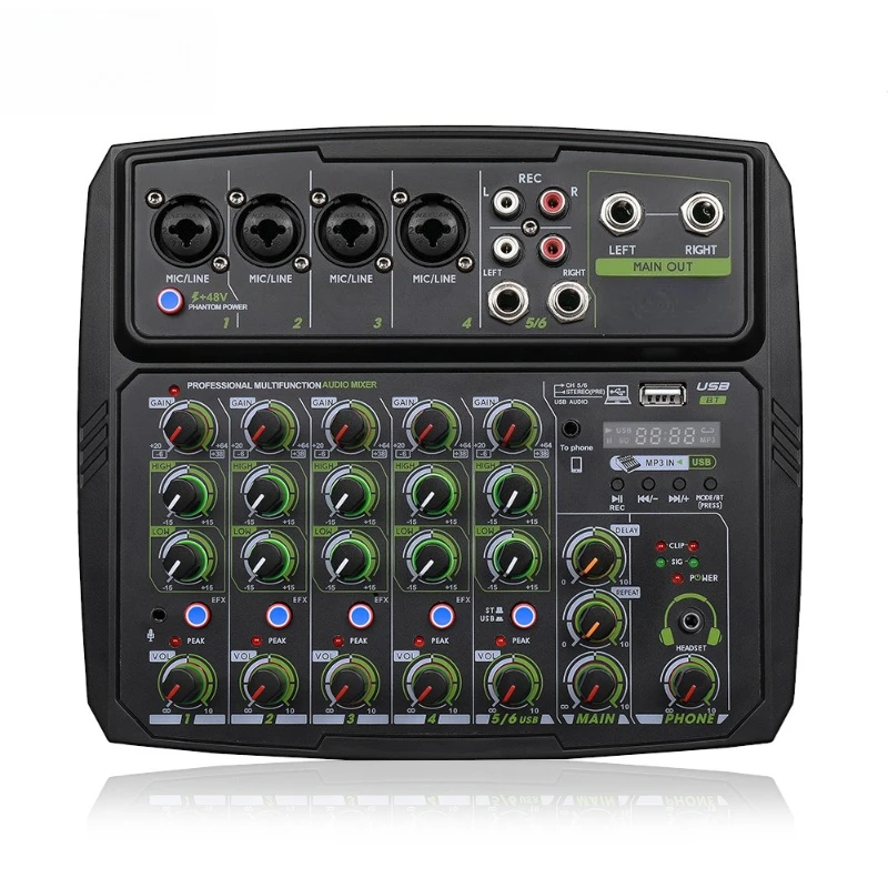 

USB Bluetooth reverb audio processor Karaoke mobile phone live broadcast with sound card