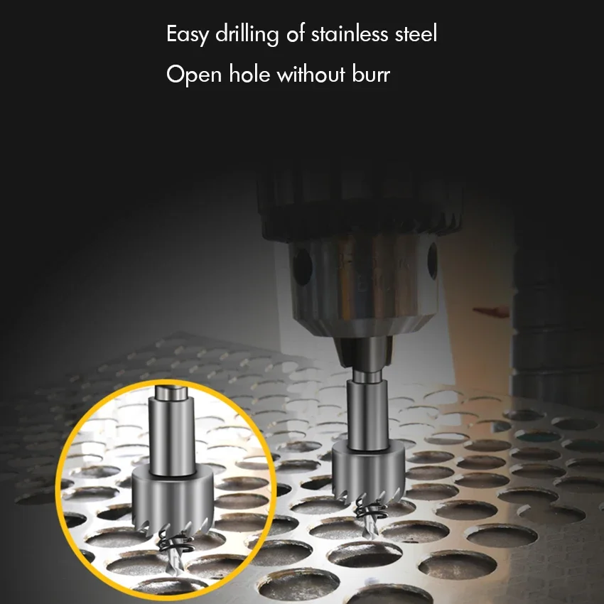 38/40/42/45/48/50/53/55/60/65/70/75/80mm HSS Drill Bit Holesaw Hole Saw Cutter Drilling for Metal Stainless Steel Alloy Cutting