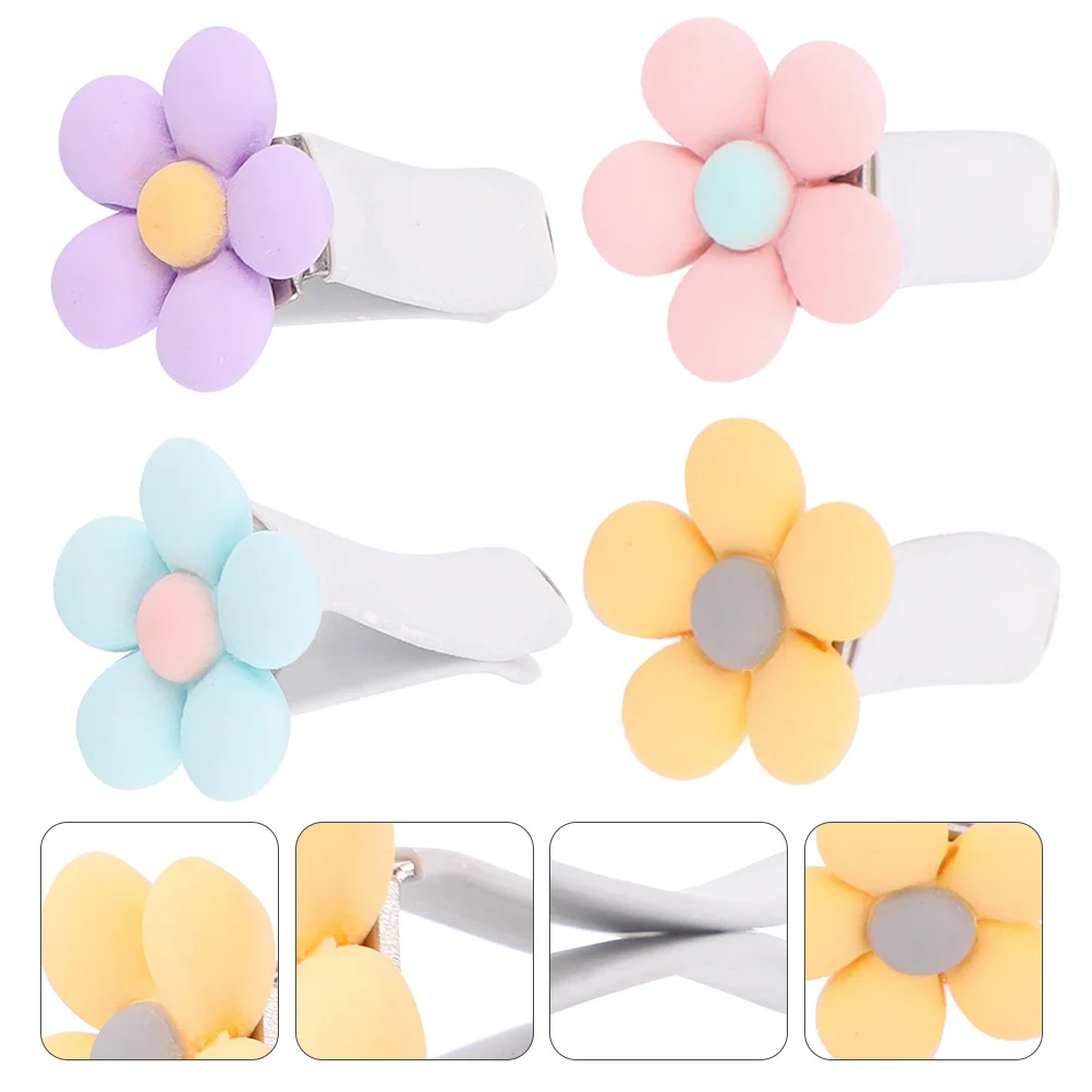 

4Pcs Air Vent Decorative Clip Flower Designed Clamp Bright Beautiful Fade Resistant Easy to Use Auto Interior Decor Accessories
