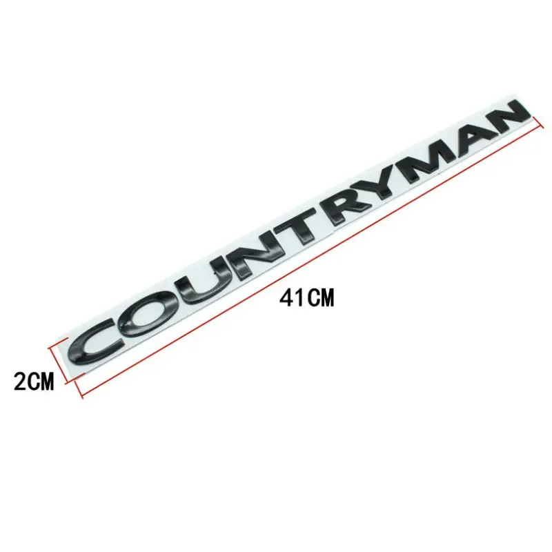 COUNTRYMAN Original Letter Logo Car Sticker for BMW Mini Modification Accessories Rear Tail Body Metal Universal Standard Decal