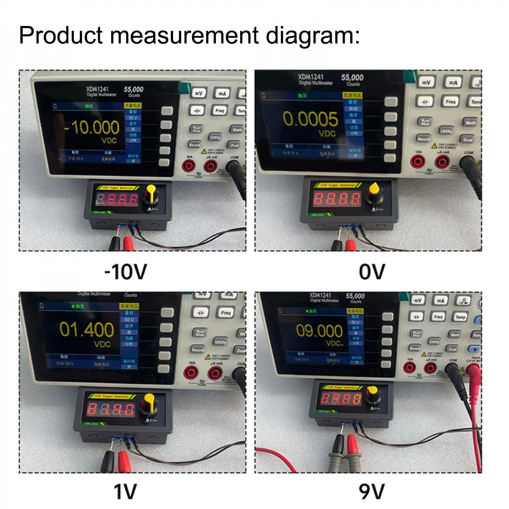 

Signal Generator DC 7-28V Voltage Source Analog Industrial Signal Generator DAC Output Adjustable 4 Digital Display Generator