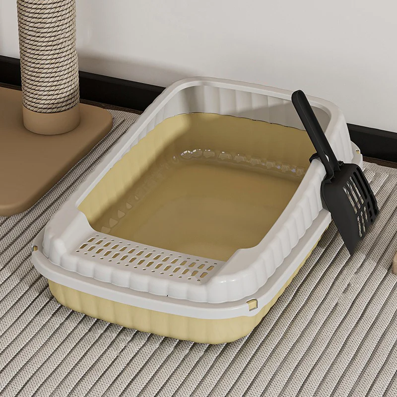 

Semi enclosed cat litter box, large pet toilet, thick cat litter box, drawer style for dogs, cats, pets, and toilets