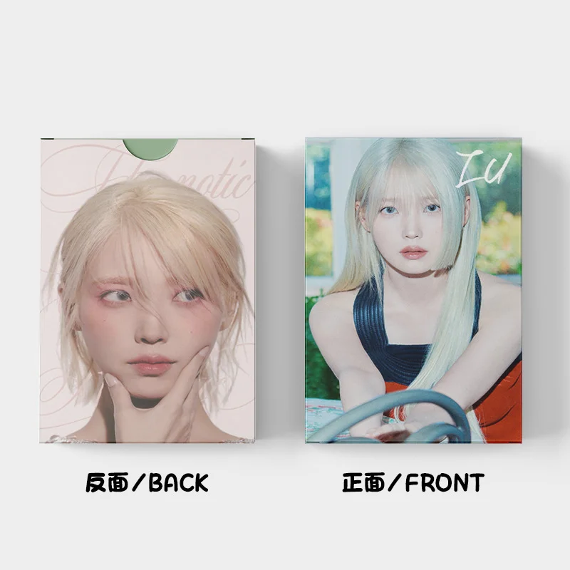 KPOP 30pcs/set IU Album Double Sided LOMO Card Lee Ji Eun High Quality HD Photo Card Fan Favorite Gift Greeting Card Postcard