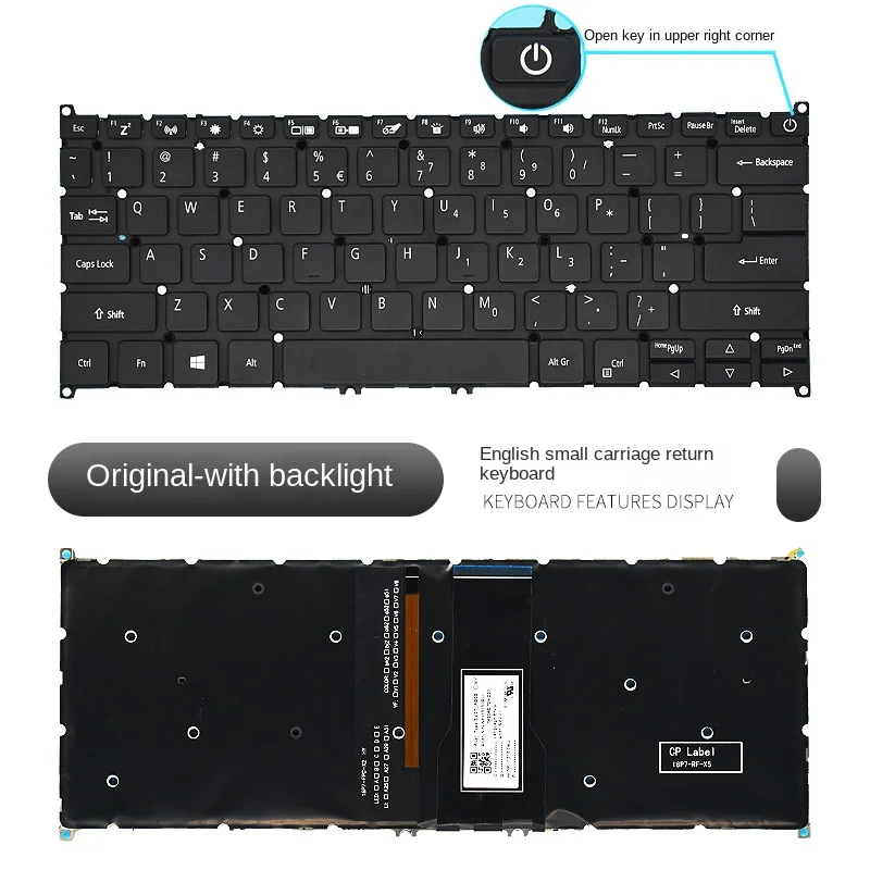 

replace Suit for Acer Spin 5 SF114-32 SP513-51/52N SP513-53N SP513-52NP Laptop keyboard