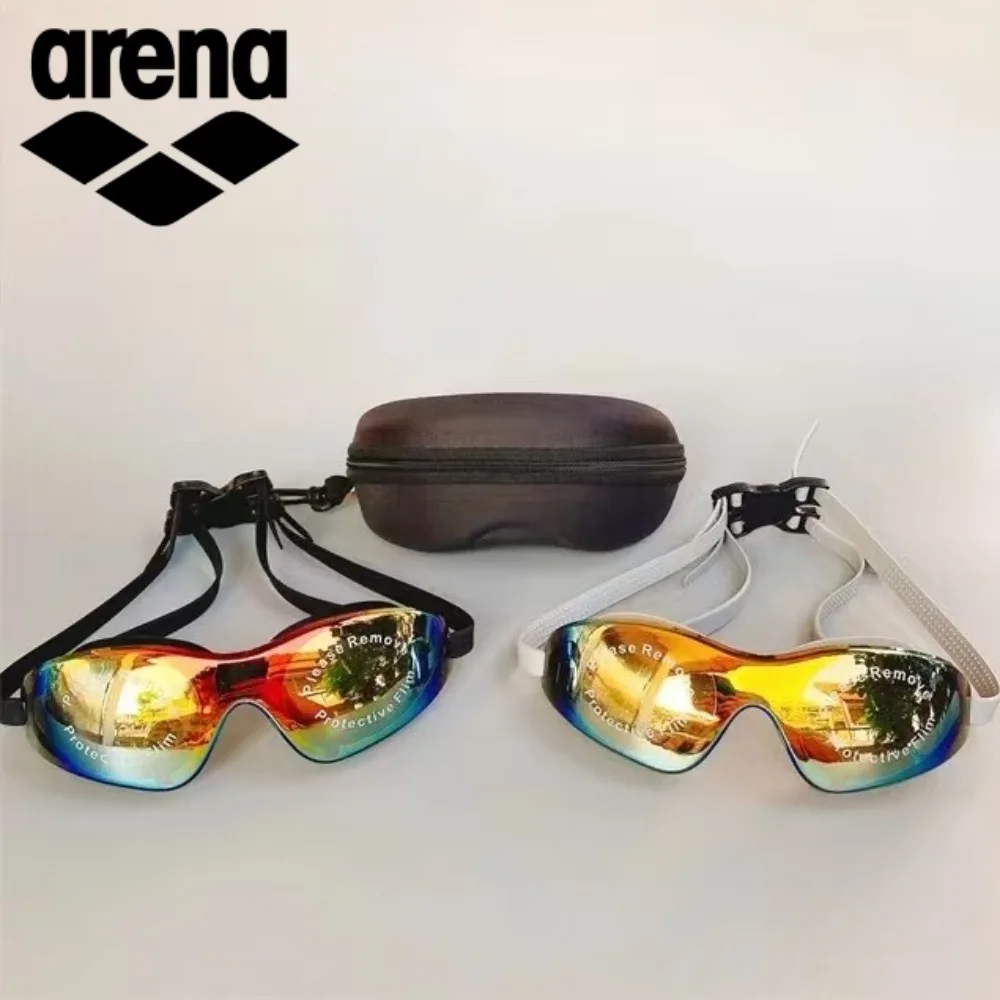 Arena Galvanizado HD Natación de tamaño mediano Equipo de entrenamiento de playa unisex para gafas de piscina de vacaciones | Marco de moda y antivaho UV400