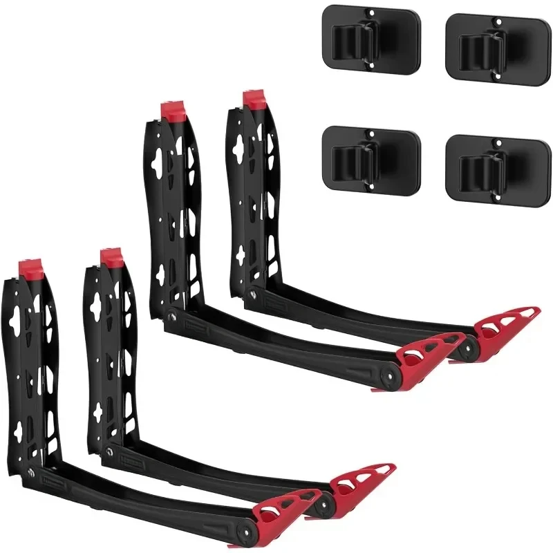 No Lifting Wall Mounted Bike Storage Solution for Home, Garage Bike Hanger, 4 Pack